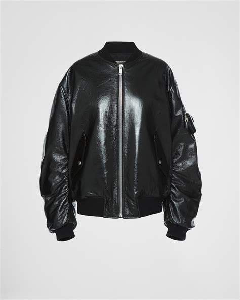 prada nappa leather jacket.